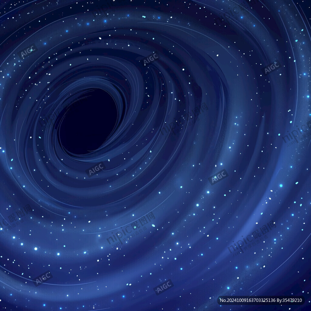 蓝色旋涡星空
