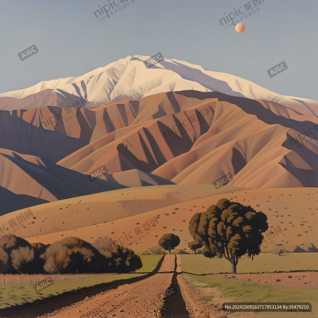 沙漠风景插画