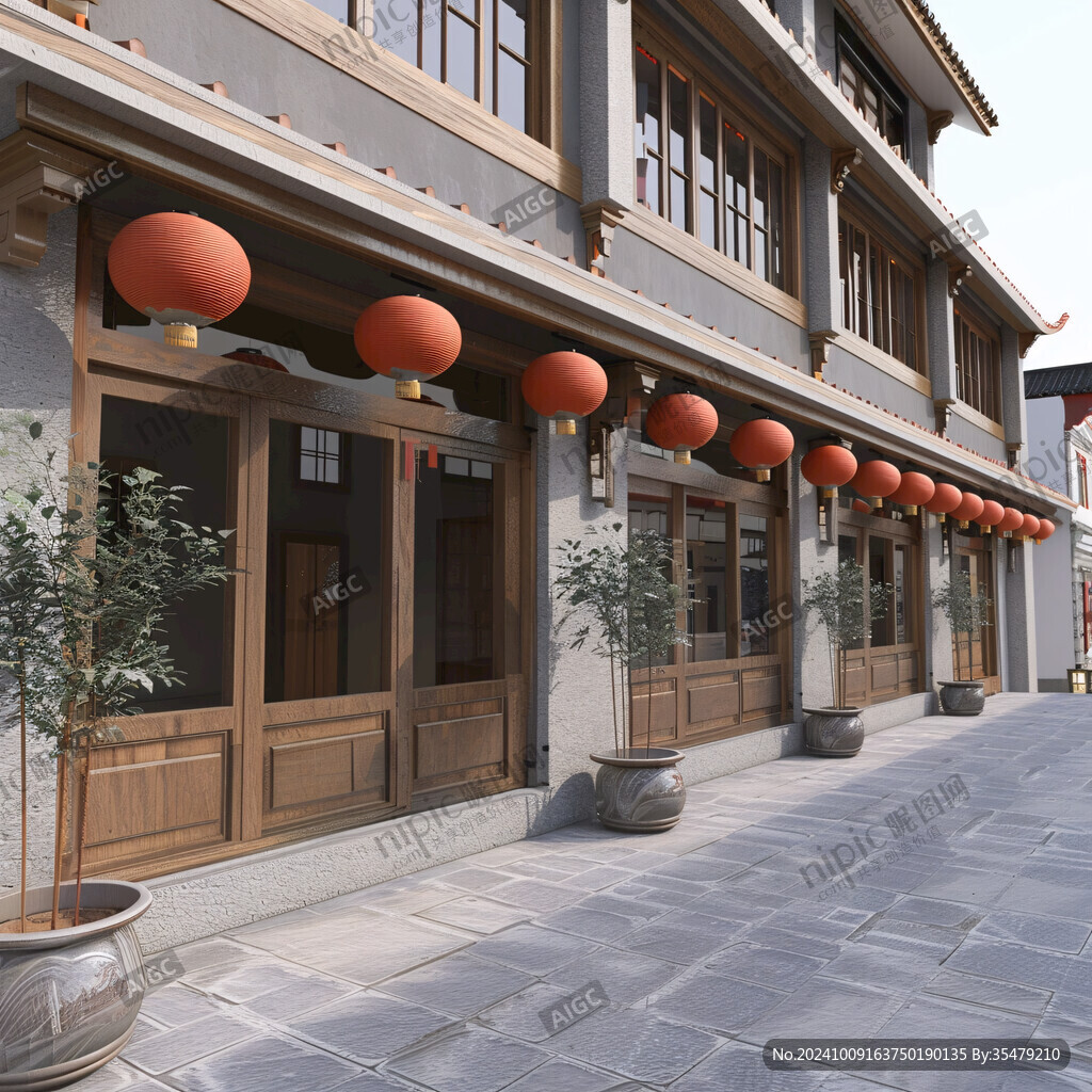 仿古街民俗街古建筑