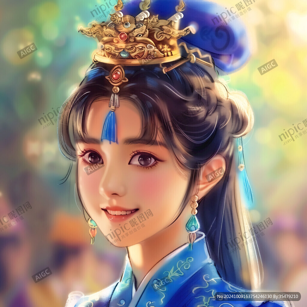 貂蝉人物插画