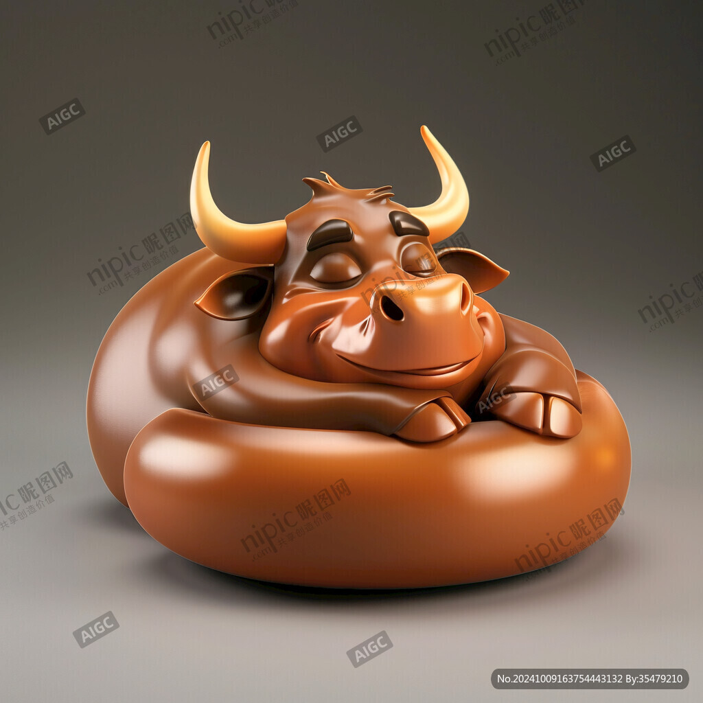 3d卡通牛