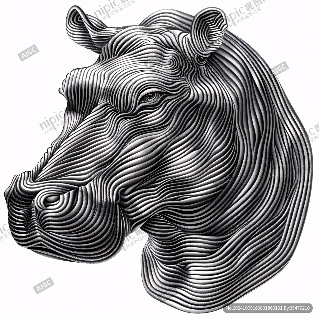 马头线描画