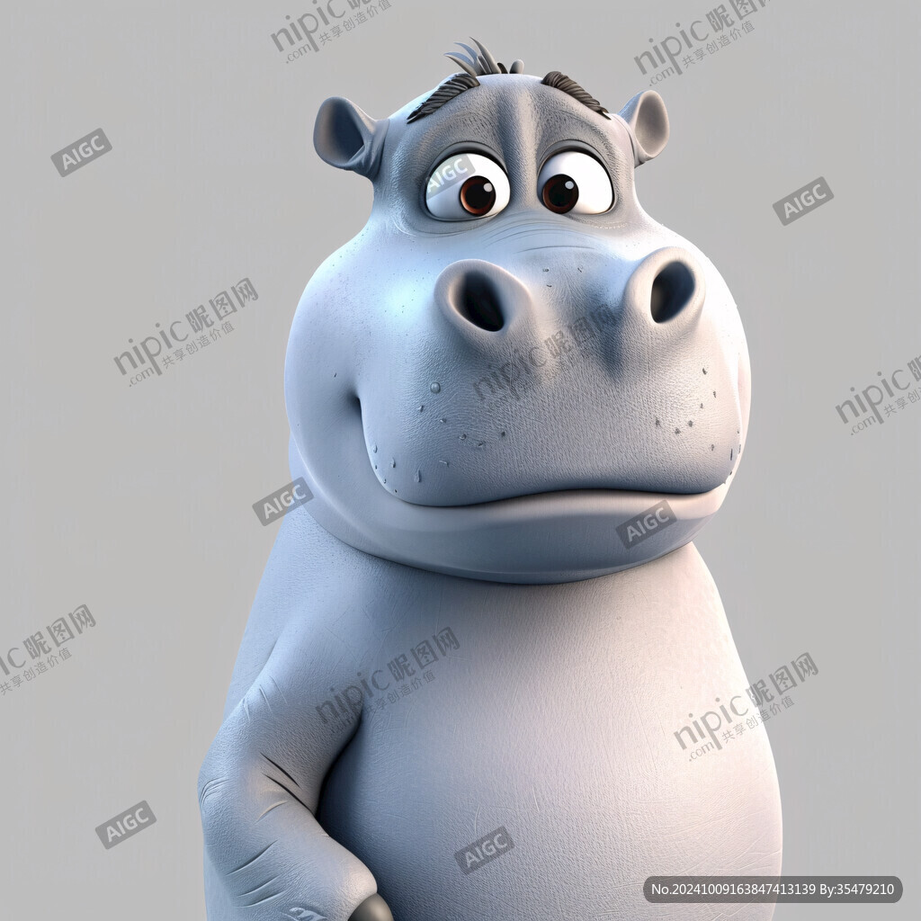 3d小河马