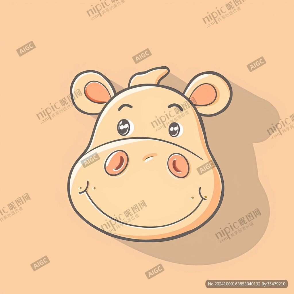 卡通牛鼠标垫图案
