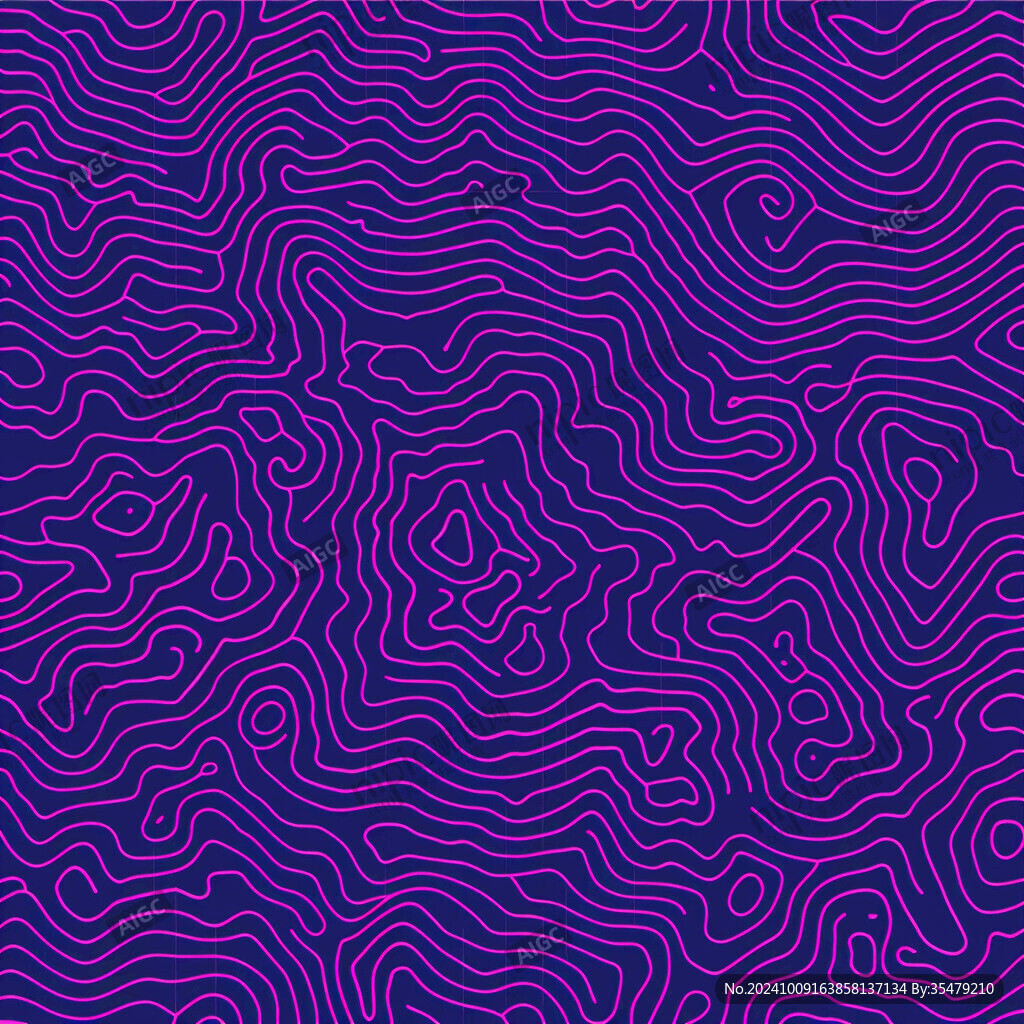 紫色底纹插图线条