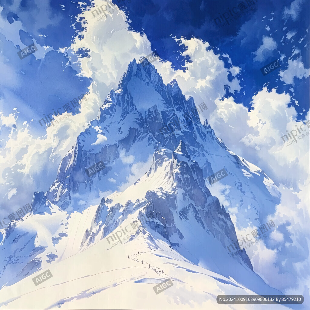 雪山原画