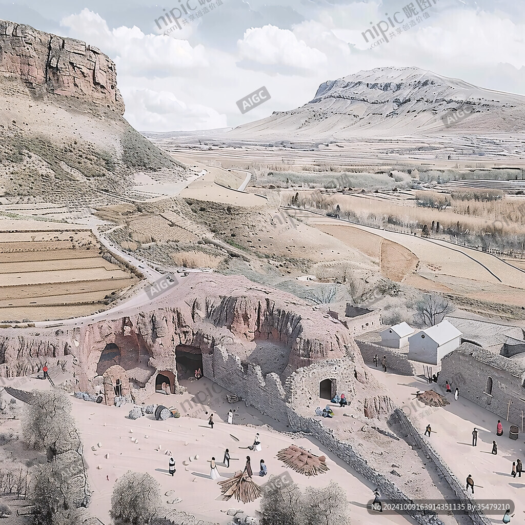 古代西域市场场景
