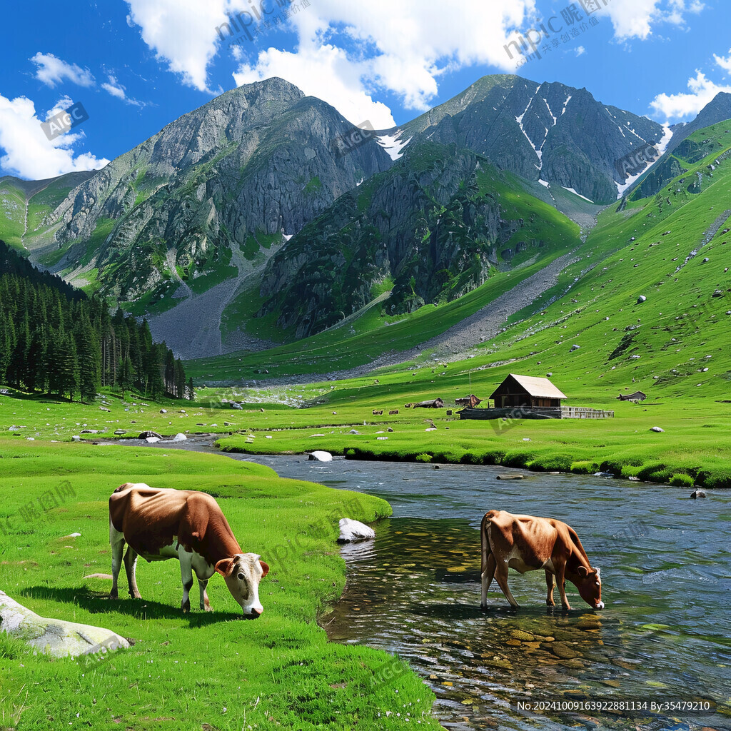 牛草地大山溪水