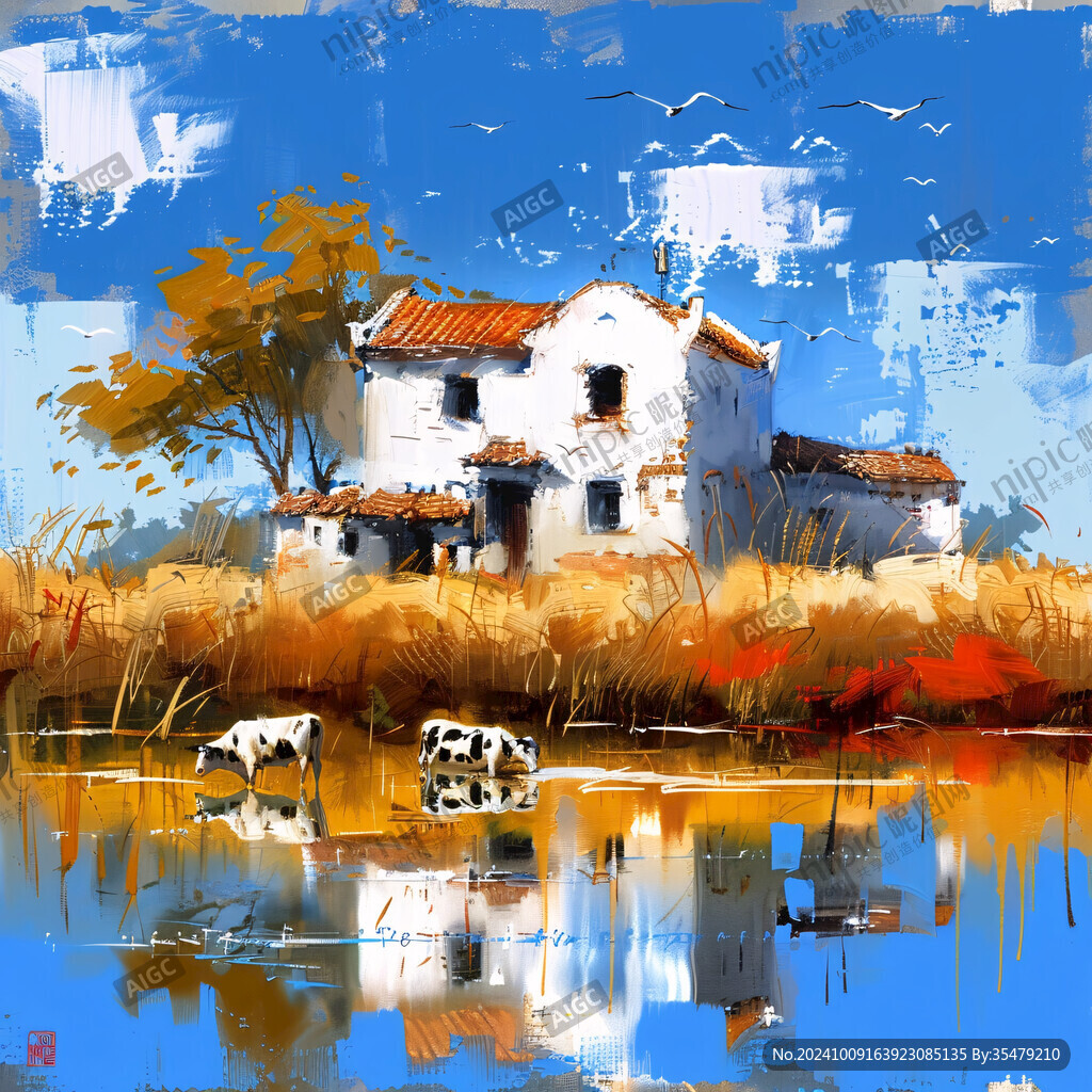 意境乡村装饰画