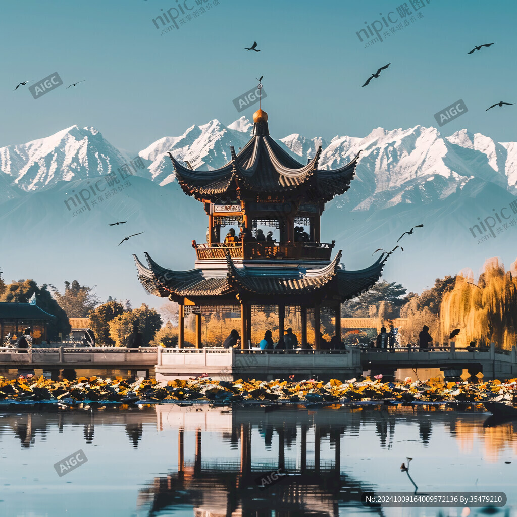 亭子黄鹤