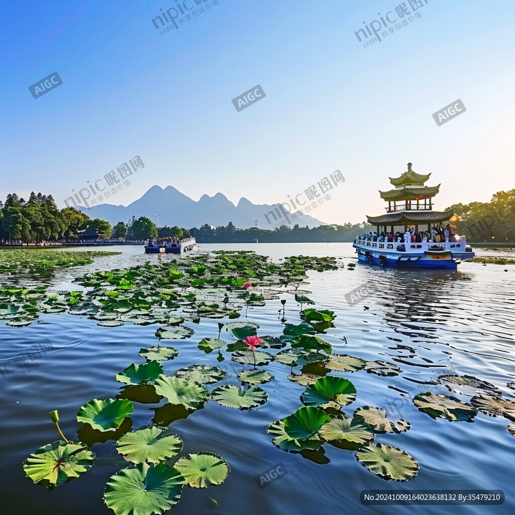 星湖山水风景