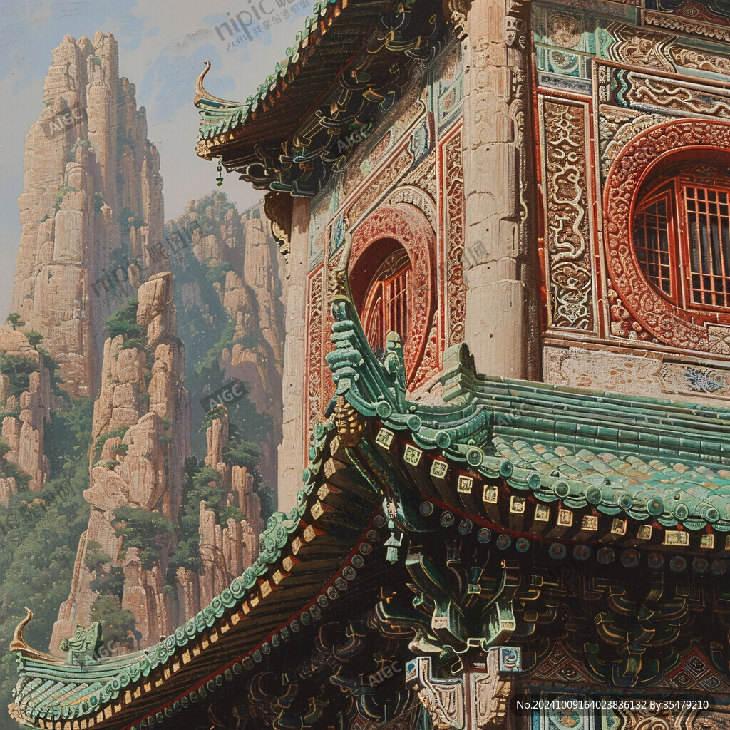 宏大寺庙场景