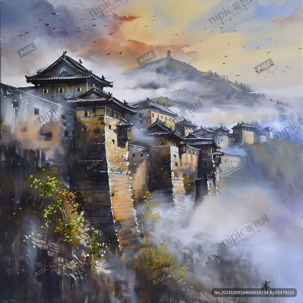 古北水镇装饰画