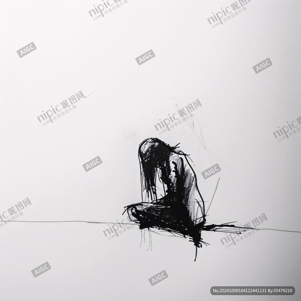 水墨堕落天使