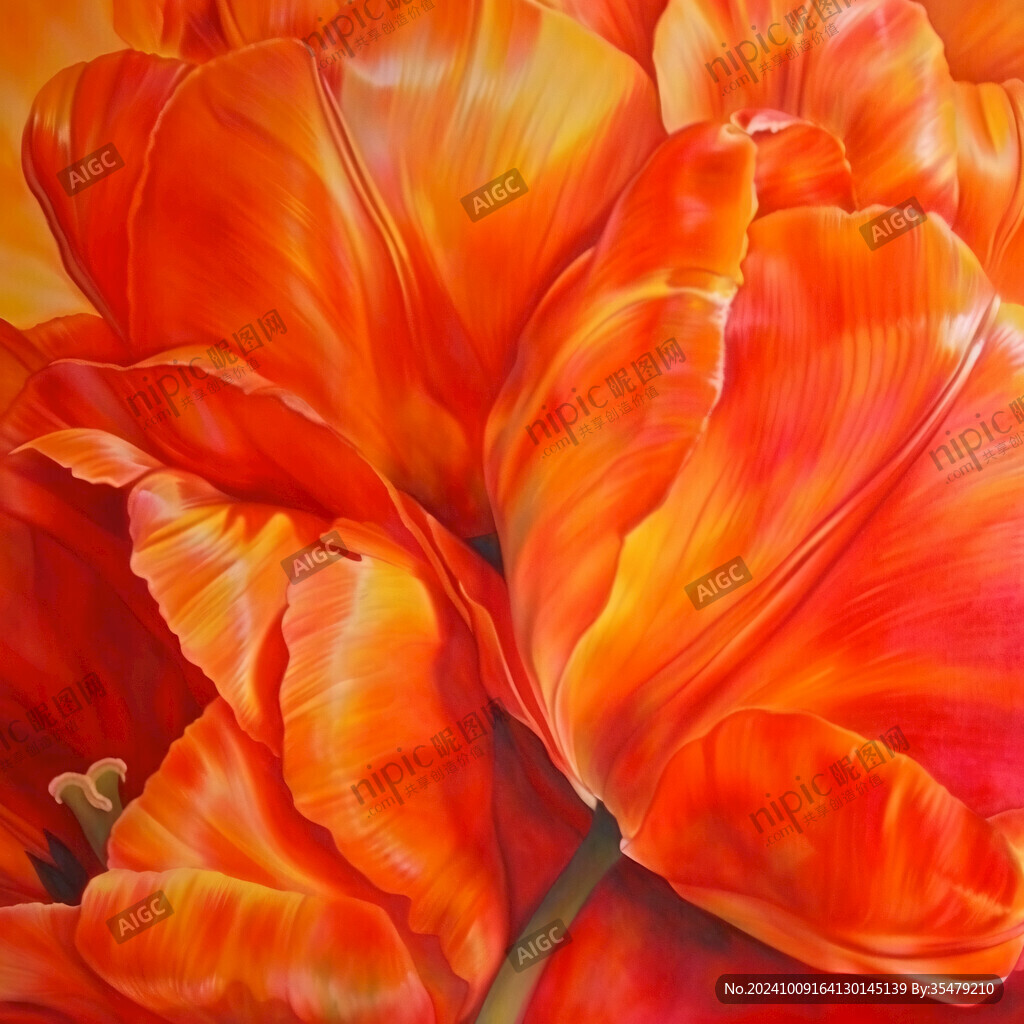 3d立体花卉油画