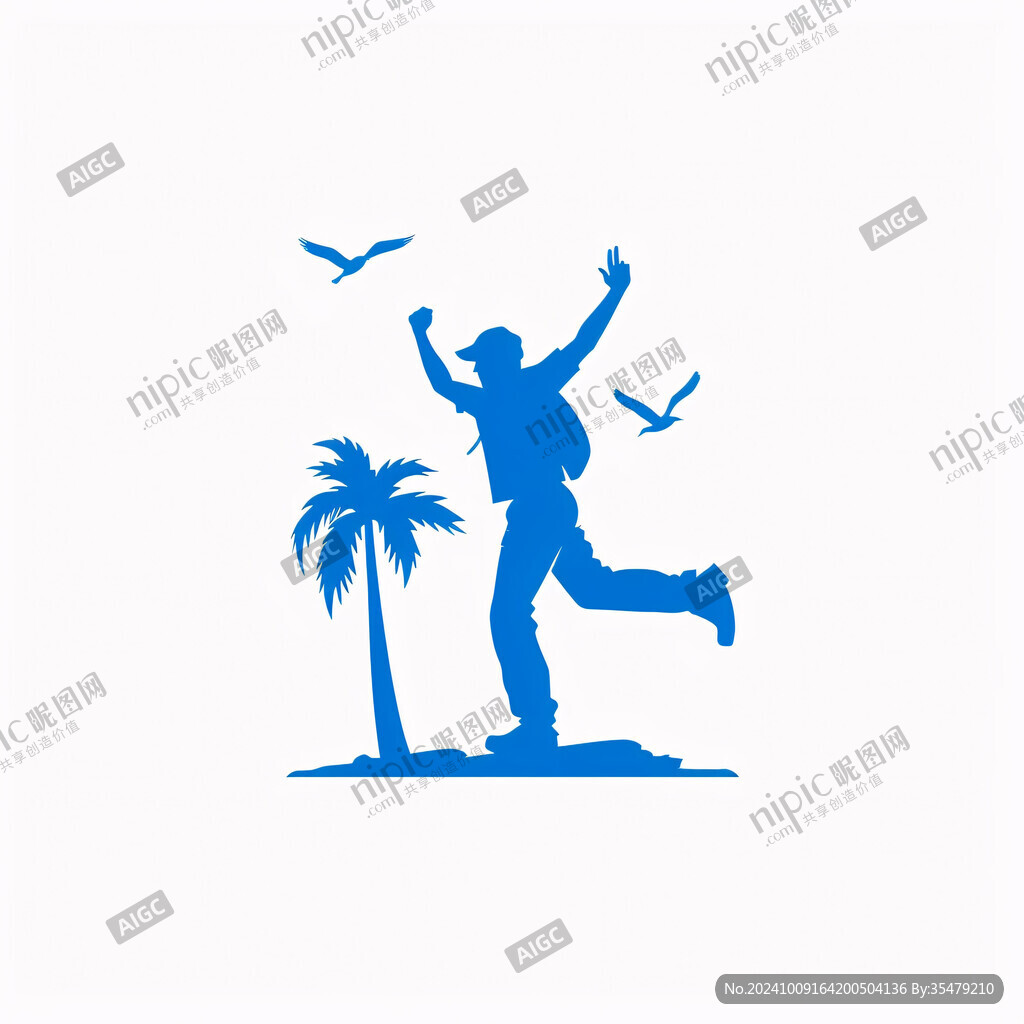 跳跃的人logo