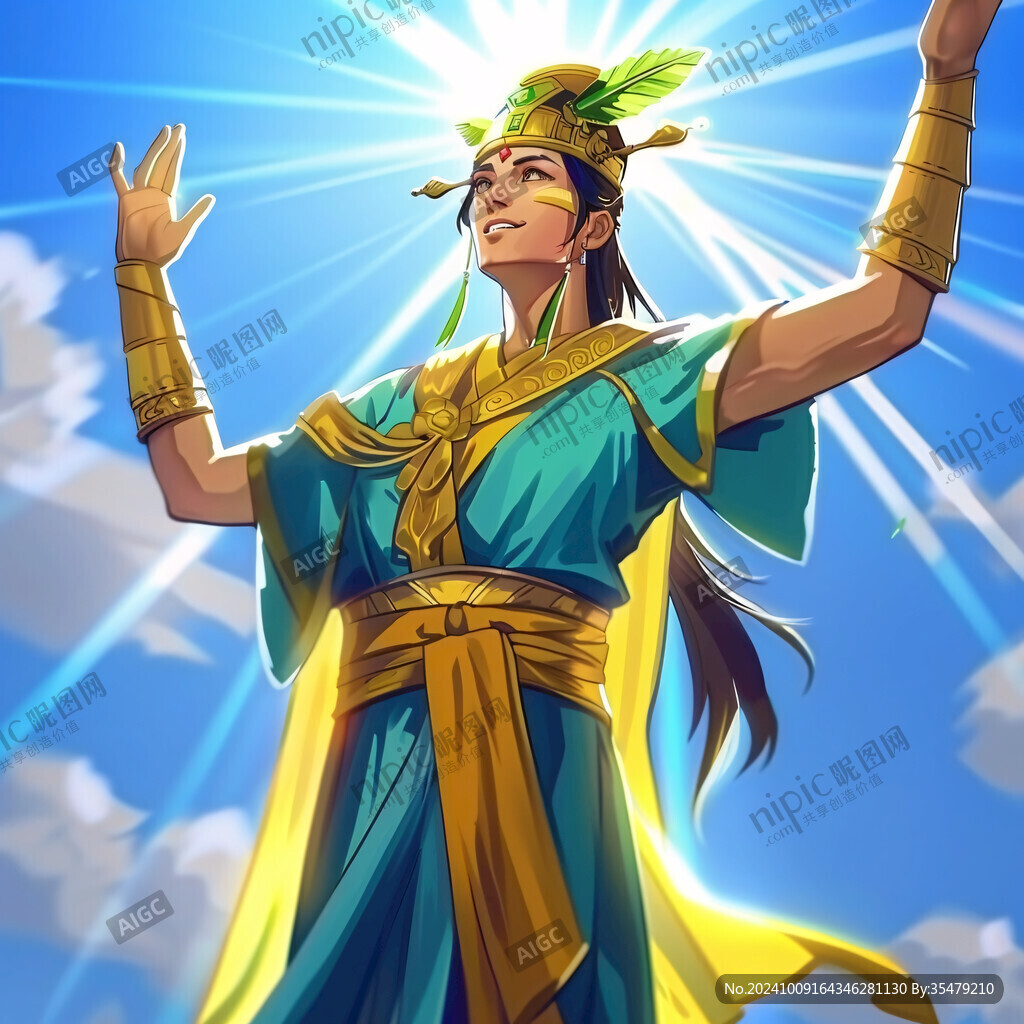 后羿射日造型