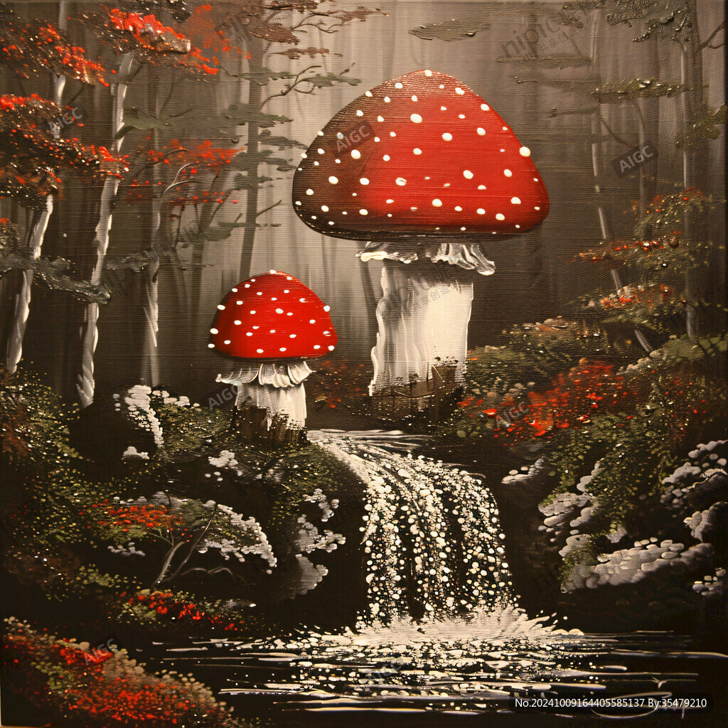 梦幻森林立体画