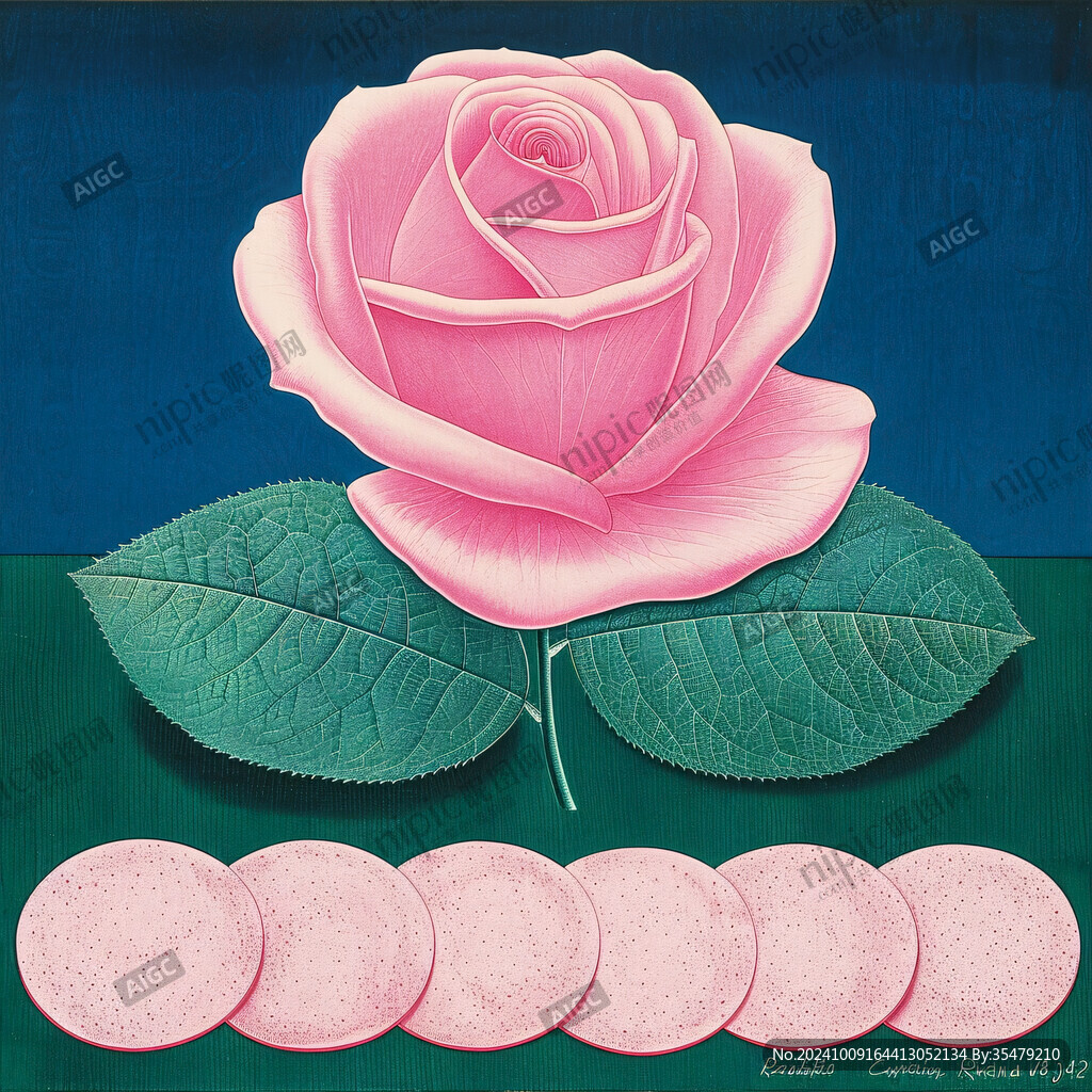 玫瑰花3d画