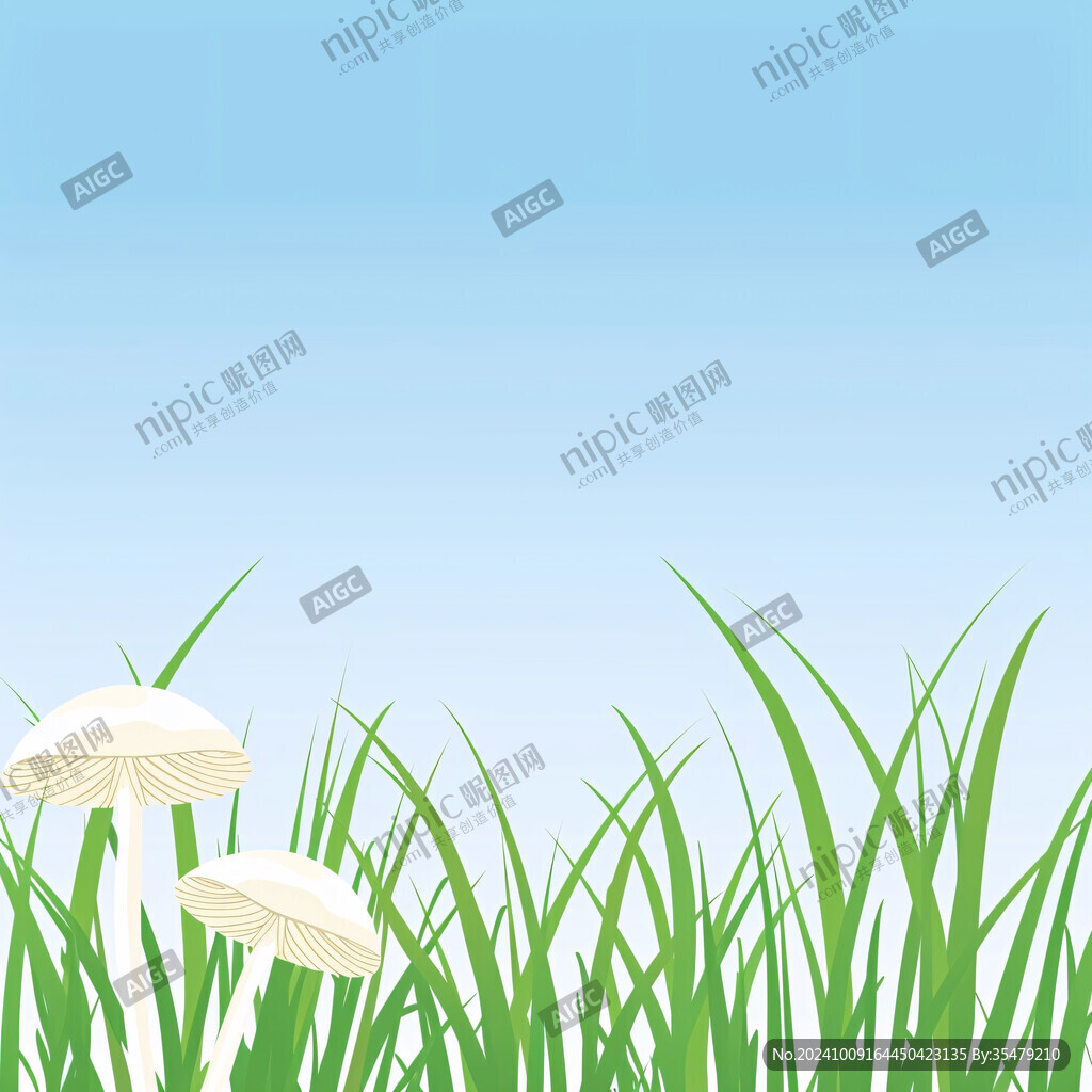 插图配图石蒜绿草地
