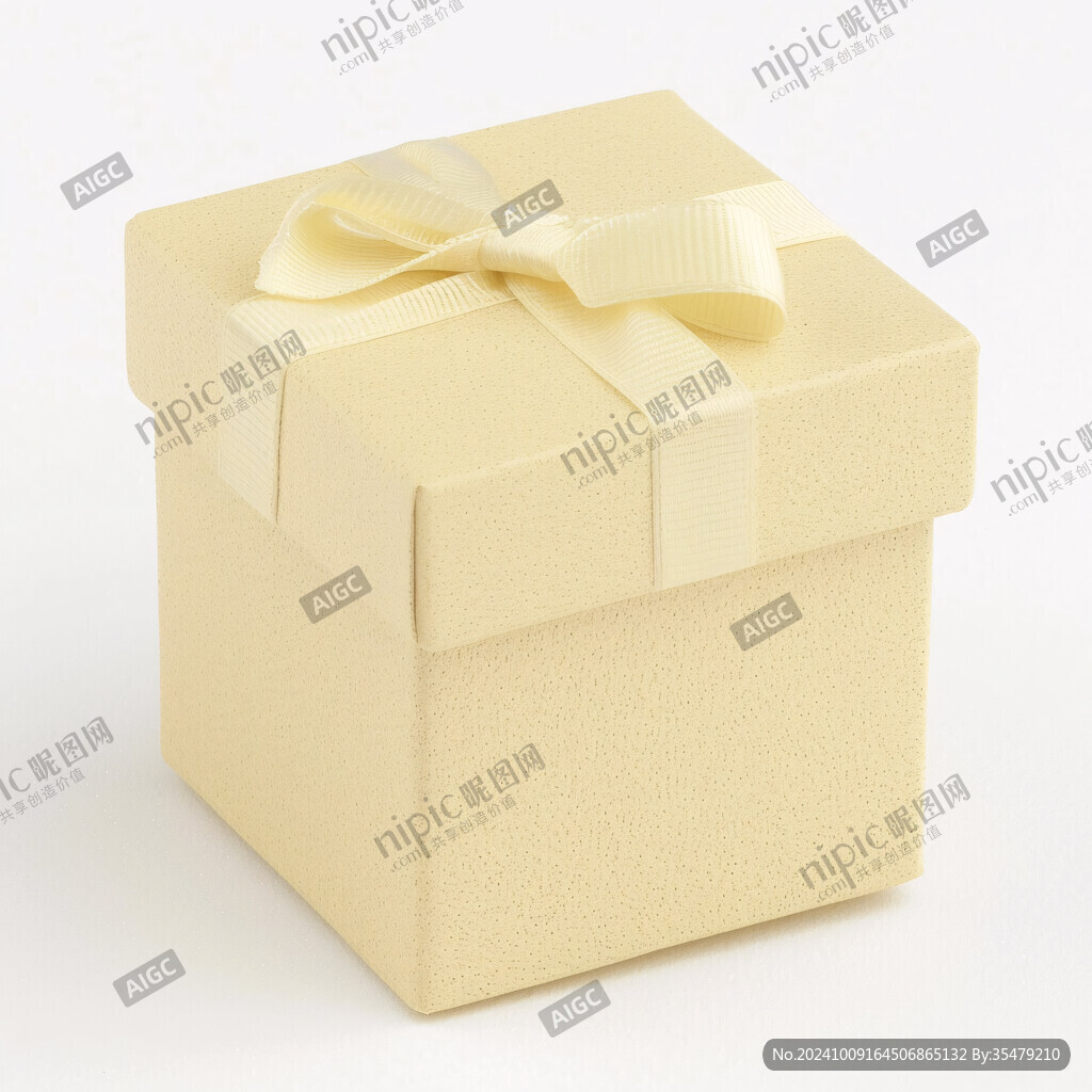 金色礼品包装盒素材