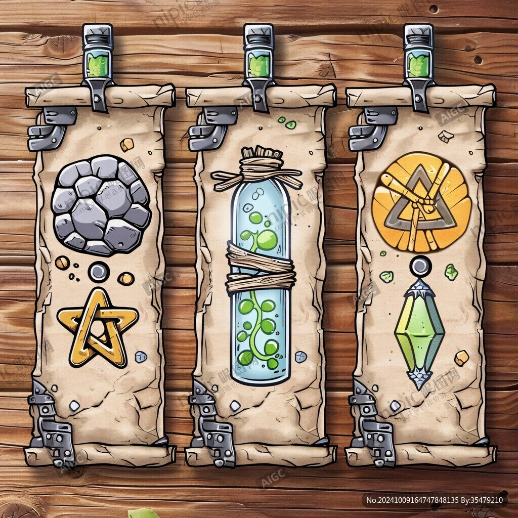 牛仔纹理游戏ui界面