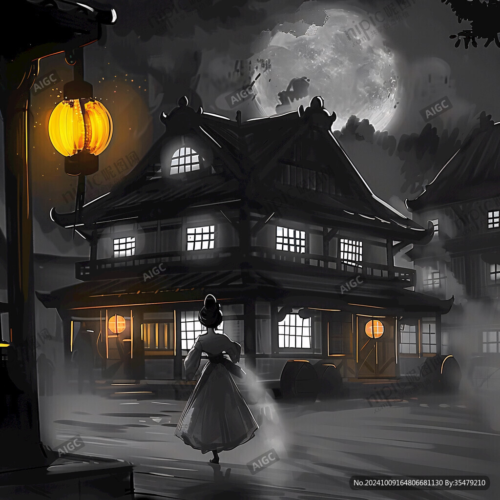 烟雨楼插画