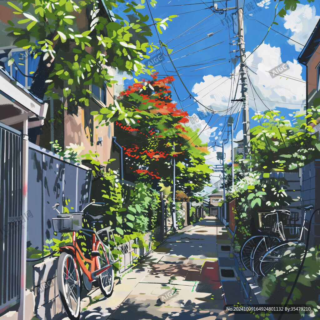 日系风景插画