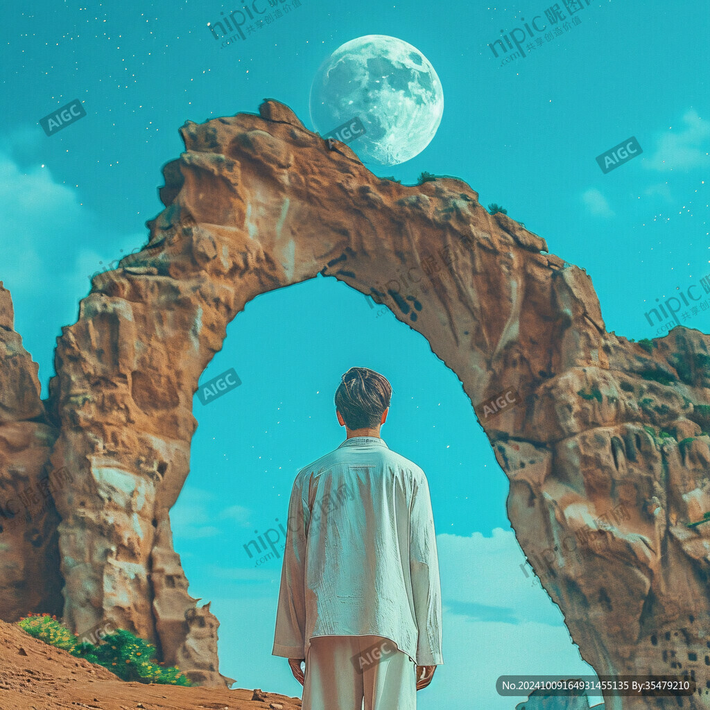 月亮门风景