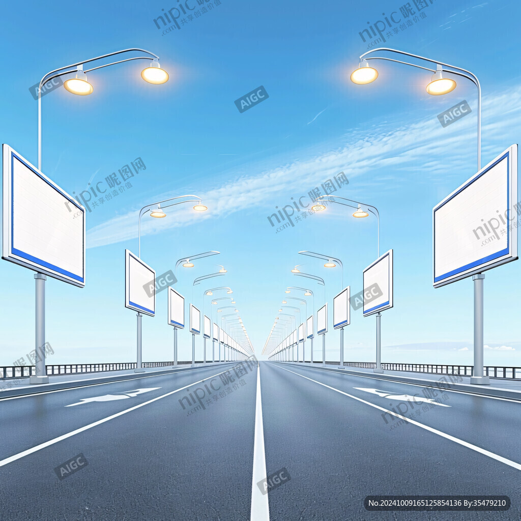 跨道广告牌