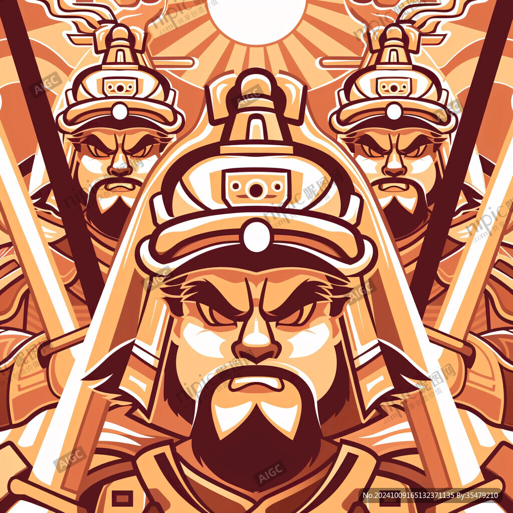 炎黄二帝插画