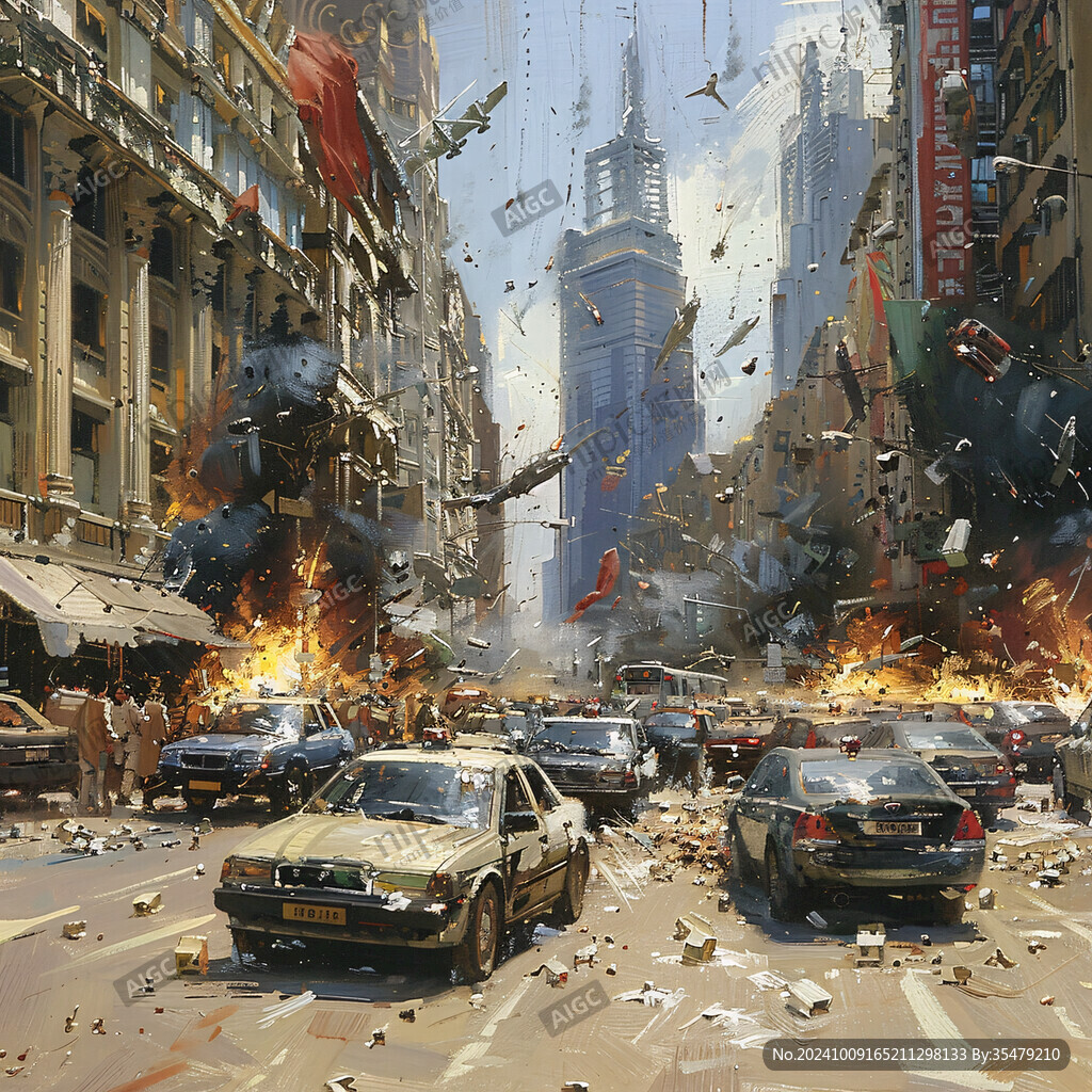 世界末日混乱场景