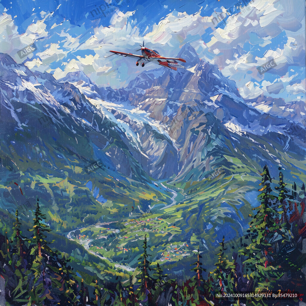 雪山原画