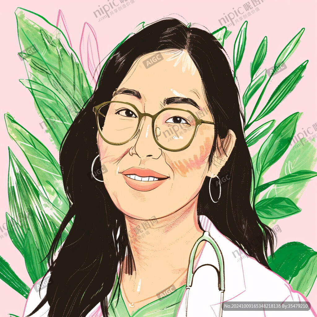 女性医生插画