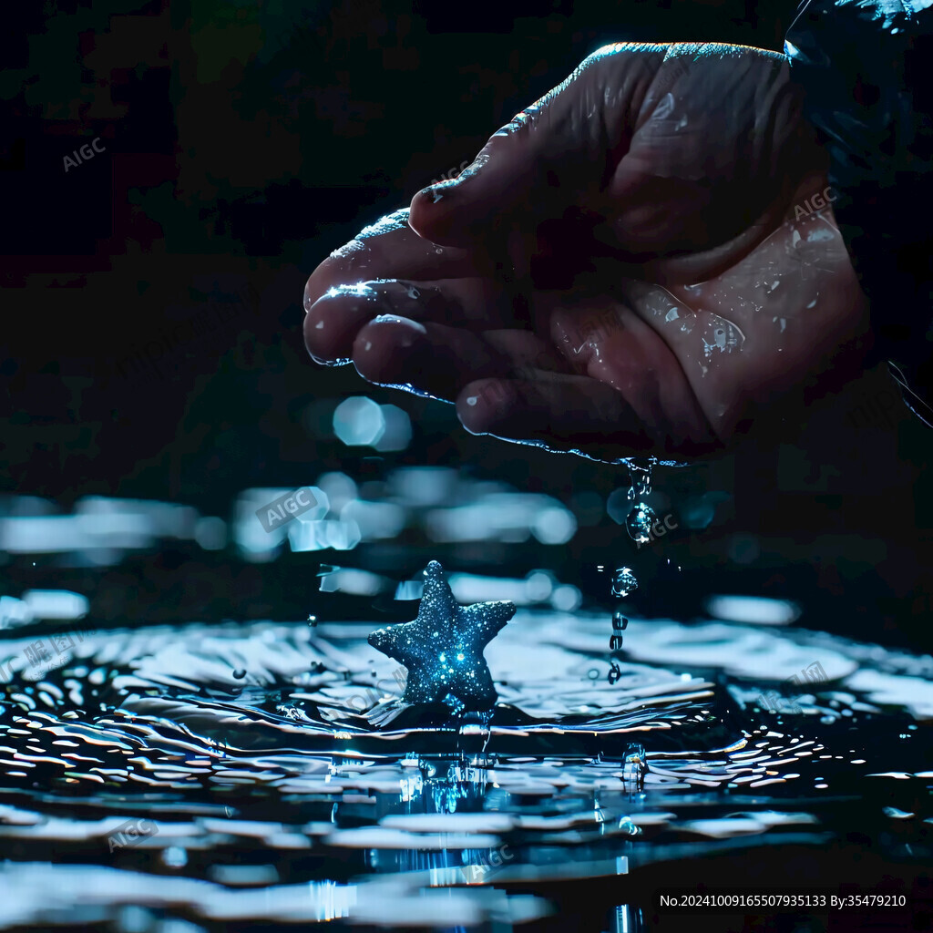 伸手接雨滴