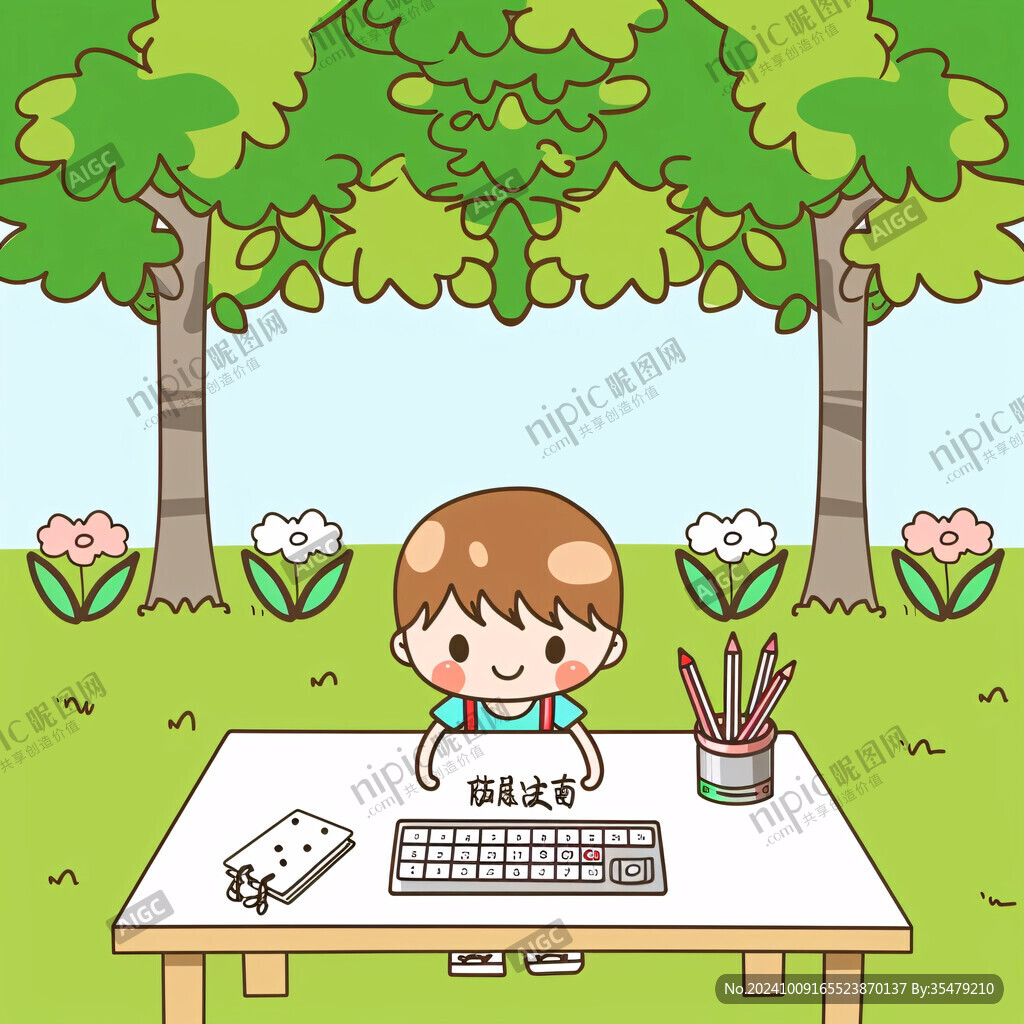 儿童电脑插画