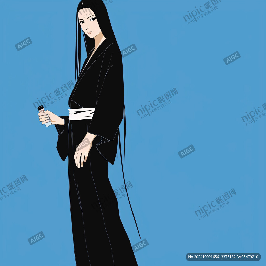 白领丽人插画