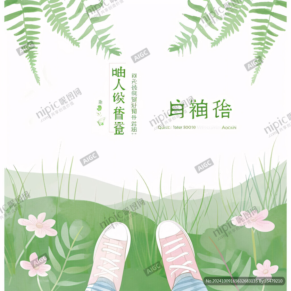 简约时尚清爽烂漫封面