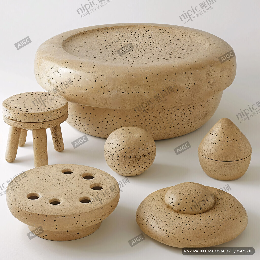 圆形木器具