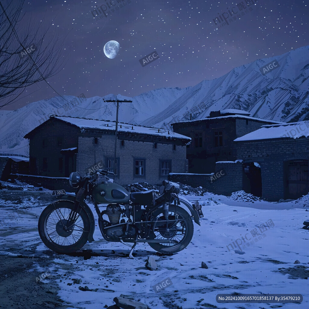 怀旧夜色场景