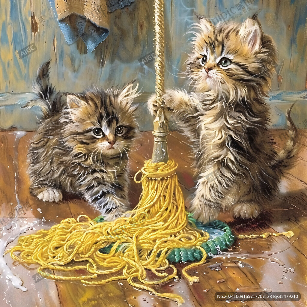小猫装饰画