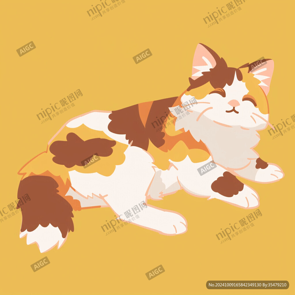 卡通橘猫插画