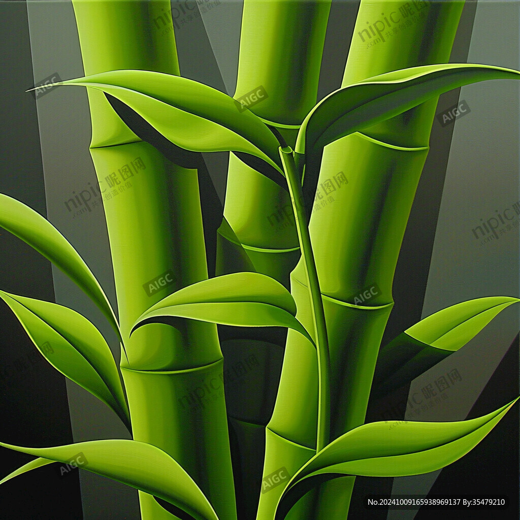 立体竹子