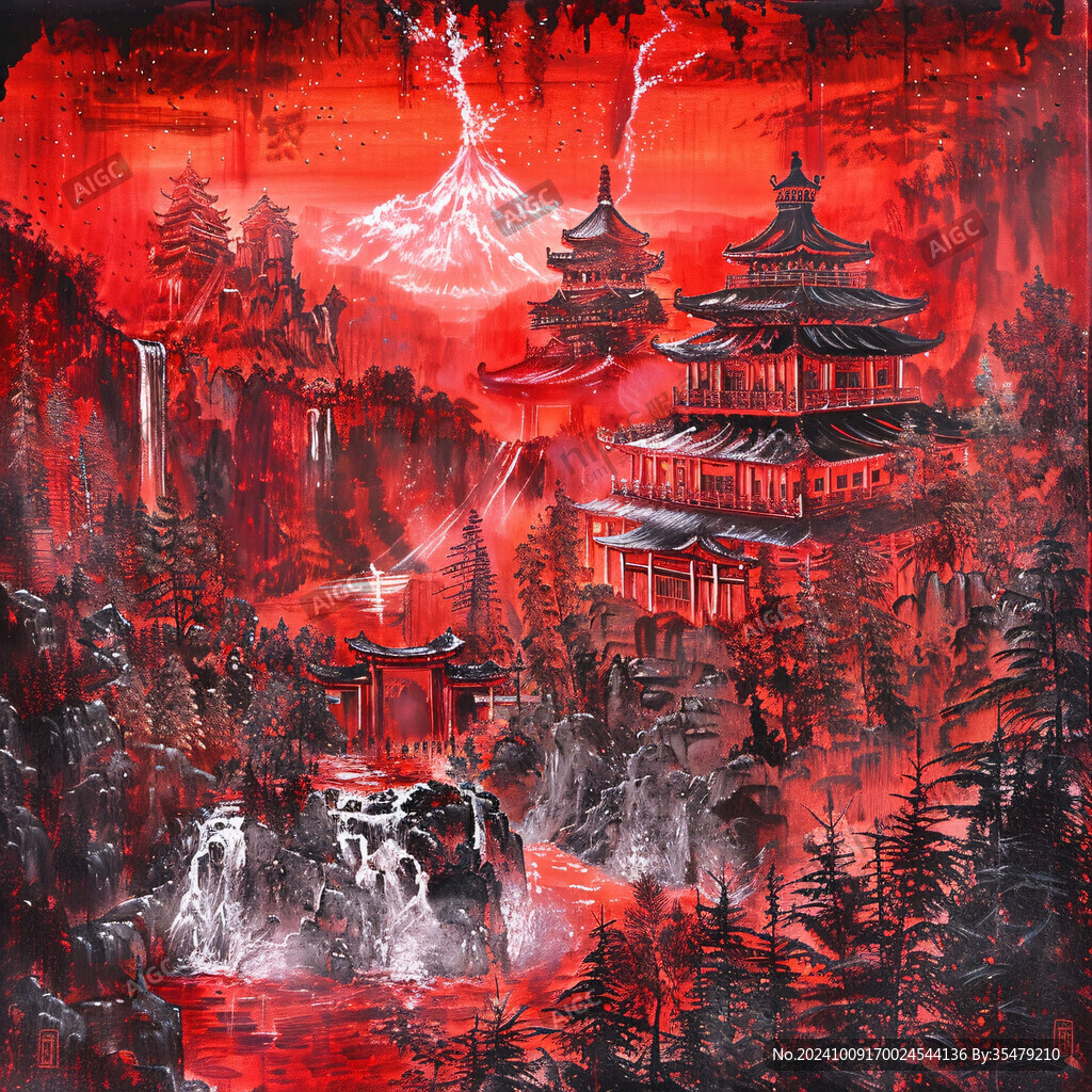 九天楼插画