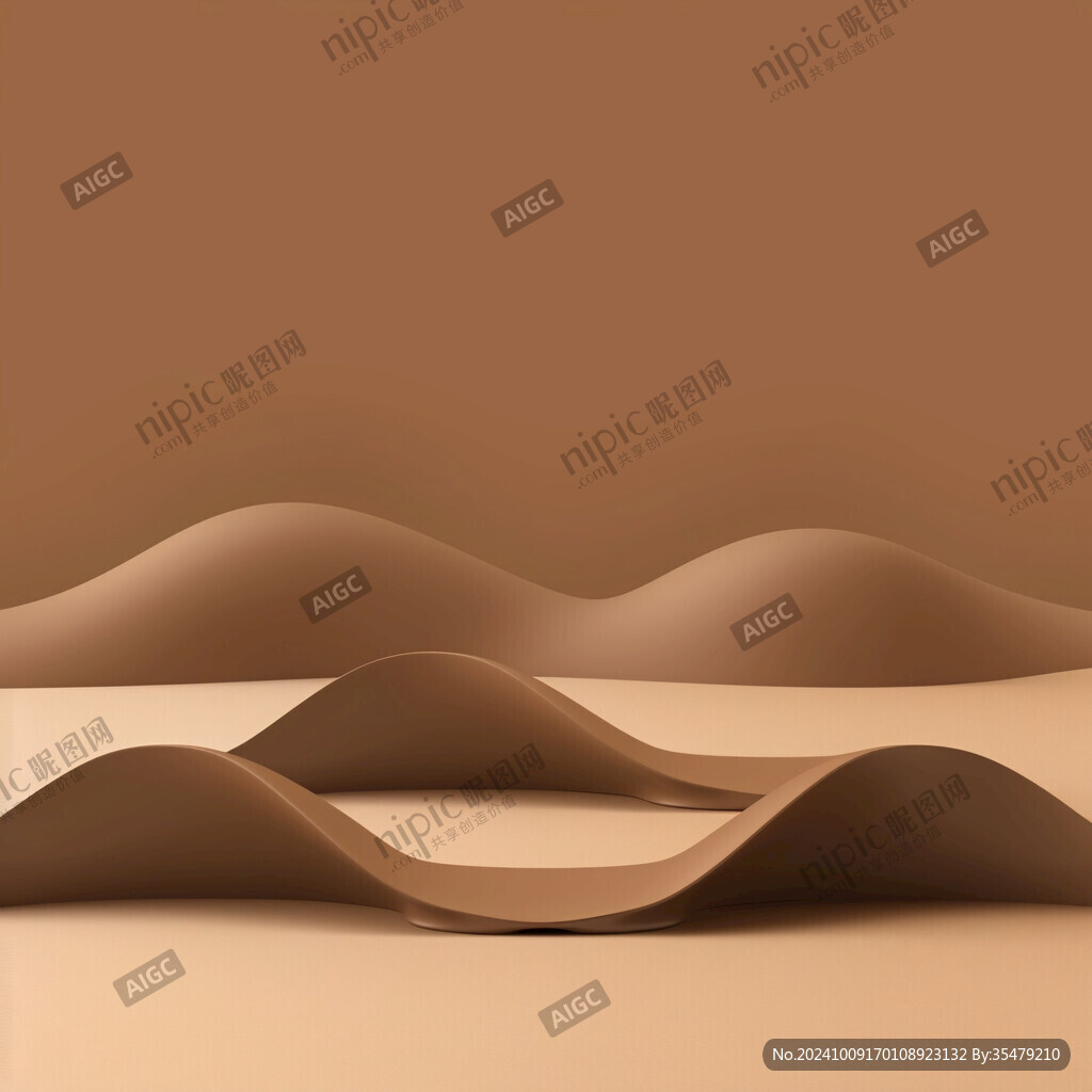 3d波浪线弧线弧形山