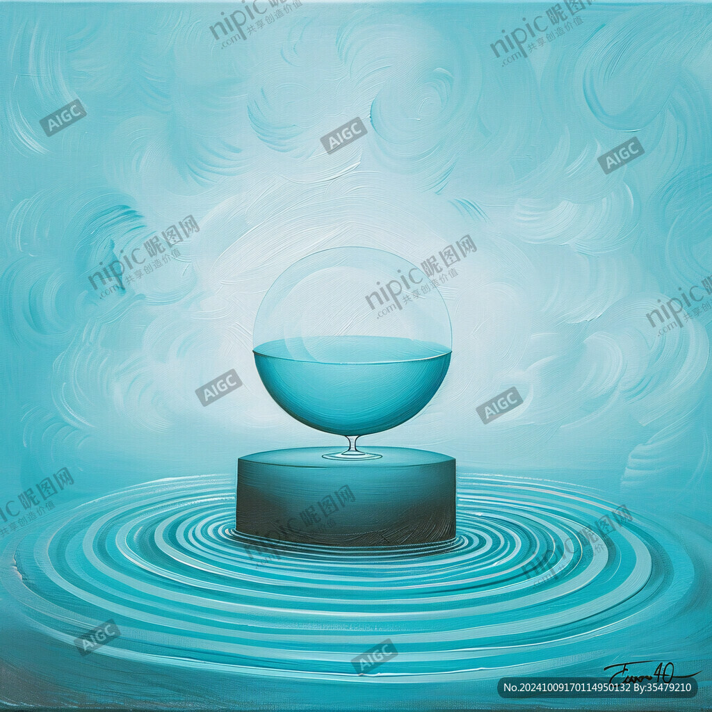 概念涟漪水滴海报