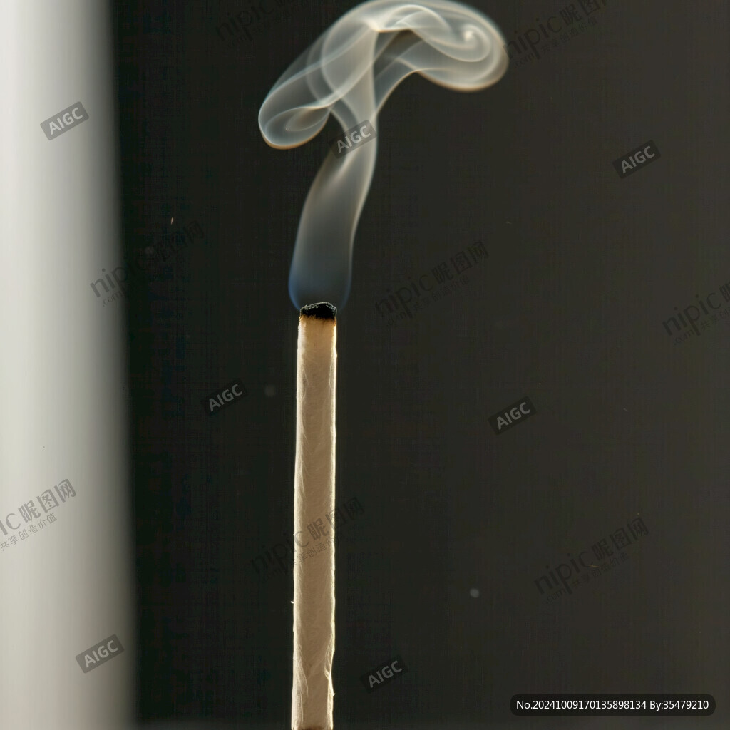 香燃着的香烟烟