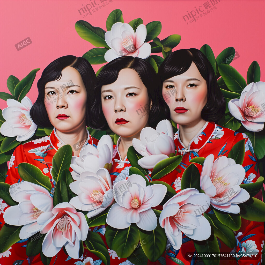 朝鲜人物插画