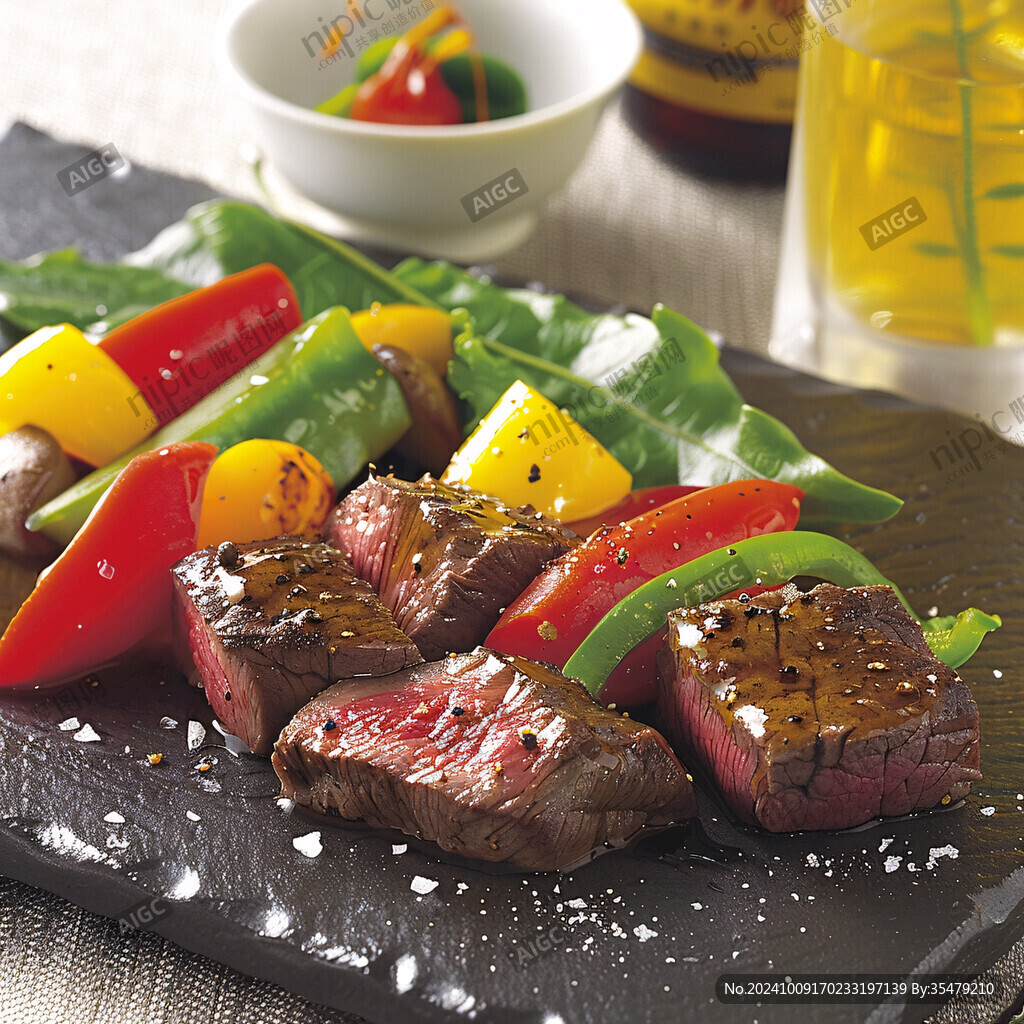 烤彩椒牛肉