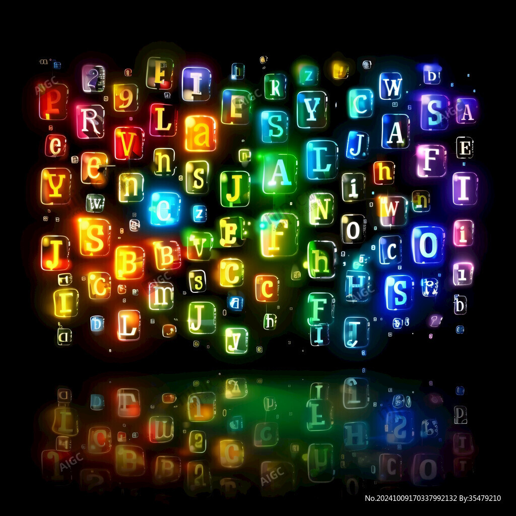 26个炫彩字母
